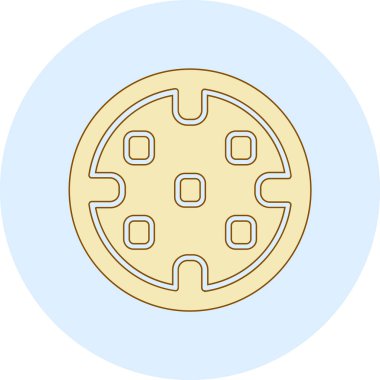 çip renk simgesi. vektör illüstrasyonu