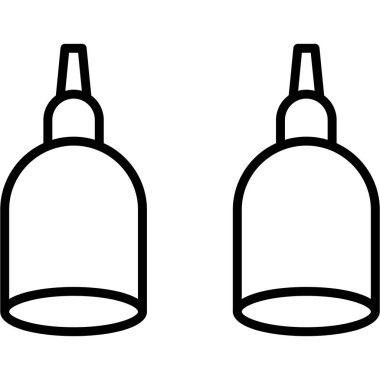 Siyah ve beyaz farklı vektör simgeleri kümesi