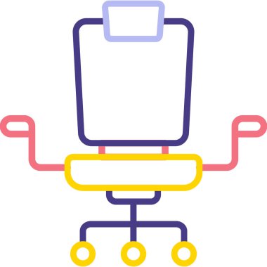 El arabası. Web simgesi basit illüstrasyon