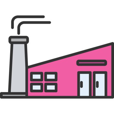 Modern ev inşaatının vektör çizimi