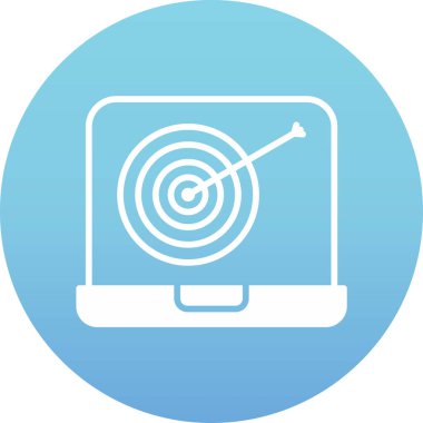 hedef simge vektör illüstrasyonu