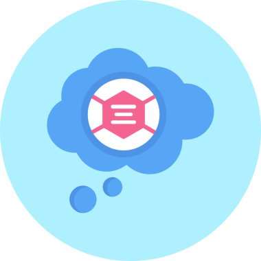 Bir bulut hesaplamasının vektör illüstrasyonu