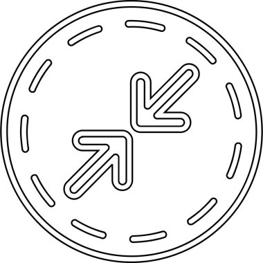 Ok. Web simgesi basit illüstrasyon