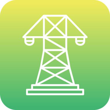 vektör yağ kulesi simgesi