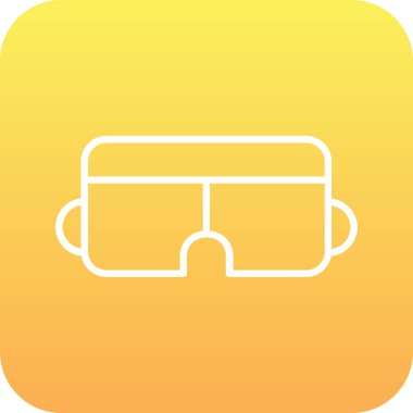 gözlük ikonu vektör illüstrasyonu