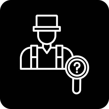 Arama simgesi vektör illüstrasyonu