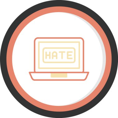 Dizüstü bilgisayar simgesi vektör çizimi