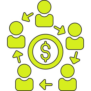 iş adamları ana hatları ile simge değişimi yaparlar