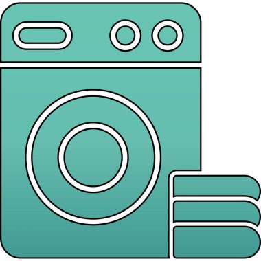 çamaşır kamerası simgesi, özet biçimi