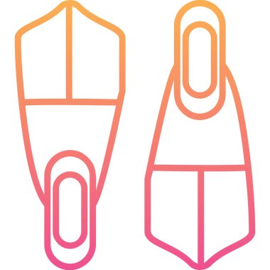 Bir çift ayakkabının vektör çizimi