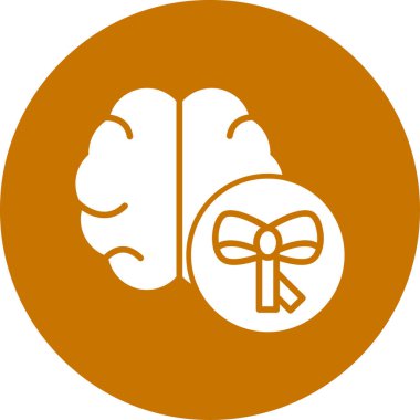 beyin ikonu vektör illüstrasyonu