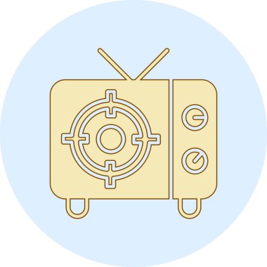 Basit bir televizyon anteni çizimi