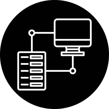 vektör sunucu illüstrasyonu