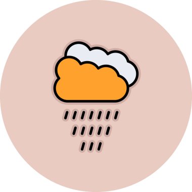 Bulut. Web simgesi basit tasarım