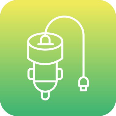 Benzersiz dolgu vektör çizgisi simgesi