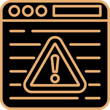 Ana hat biçiminde uyarı hatası uyarı simgesi