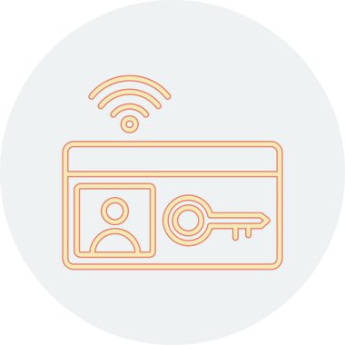 Banka kartı. Basit illüstrasyon