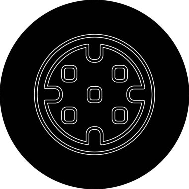 modada izole edilmiş arkaplanda çip simgesi