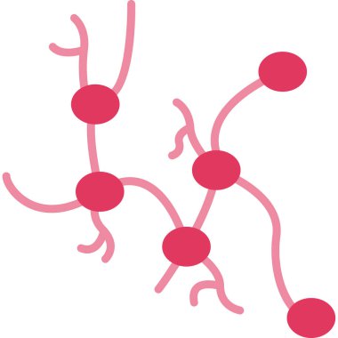 Beyaz arkaplanda pembe çiçekler, illüstrasyon, vektör.