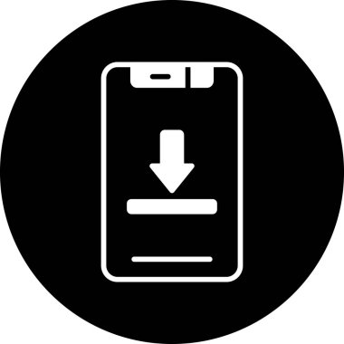 Modern akıllı telefon simgesinin vektör çizimi