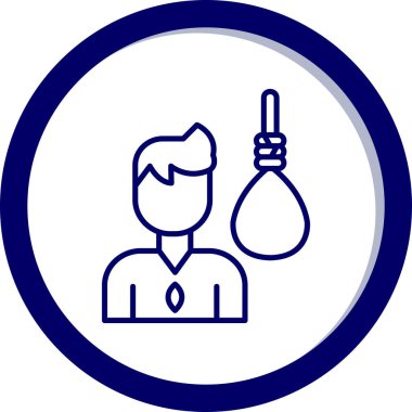 Moda tarzı izole edilmiş arka planda bilim adamı simgesi