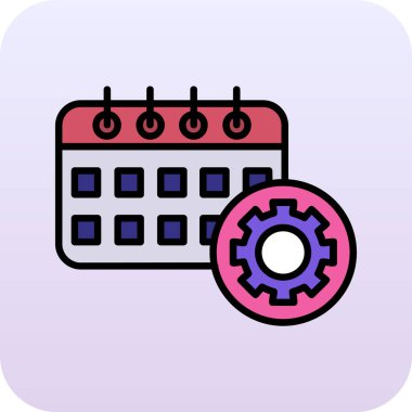 Takvim simgesi vektör illüstrasyonu