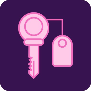 Anahtar simgesi vektör illüstrasyonu