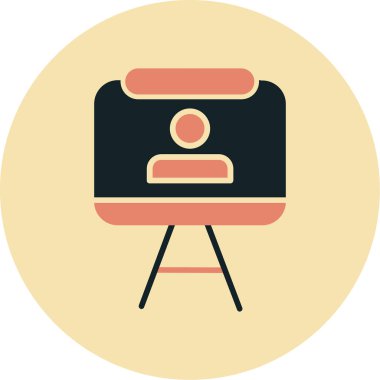 - Kamera. Web simgesi vektör illüstrasyonu