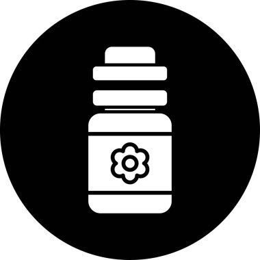 şişe simgesi, basit vektör illüstrasyonu