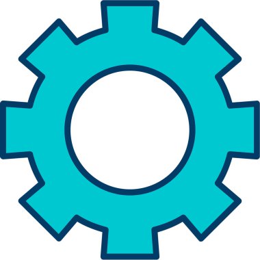 Teçhizat Web simgesi basit illüstrasyon