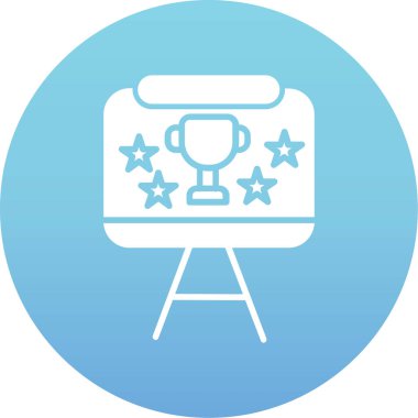 Moda tarzında izole edilmiş kupa simgesi