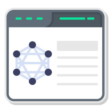 Ağ web simge vektör çizim