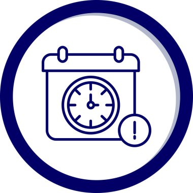 Saat. Web simgesi basit illüstrasyon