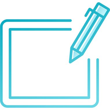 Kalem. Web simgesi basit illüstrasyon