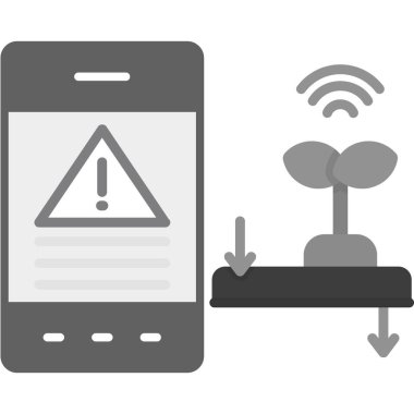 İşaret simgesi olan akıllı telefon