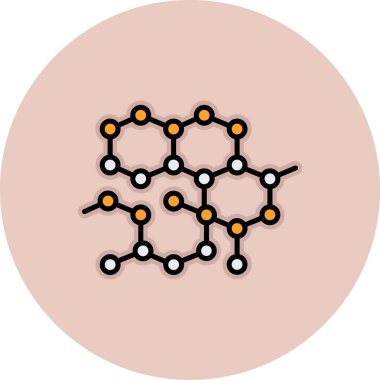 Molekül simgesi, vektör illüstrasyon tasarımı