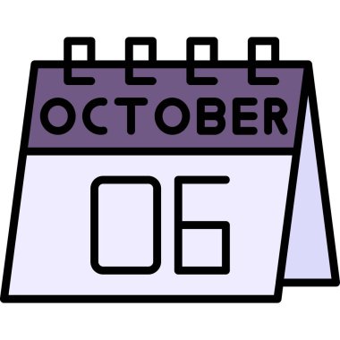 10 Ekim - Takvim simgesi
