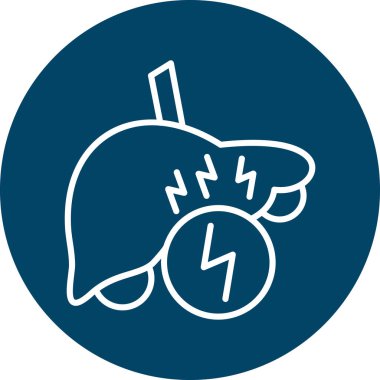 İzole edilmiş ve düzenlenebilir satır simgesinin çizimi