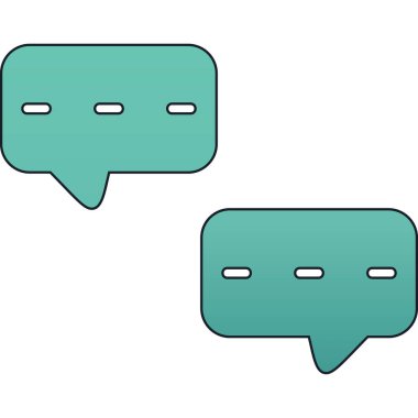 dört konuşma balonları küme