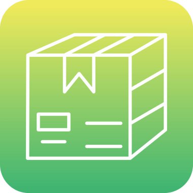 güzel kutu vektör çizgisi simgesi