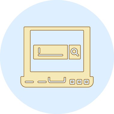 Tarayıcı. Web simgesi basit tasarım