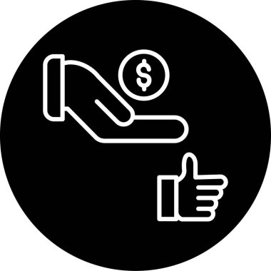 el simgesi vektör illüstrasyonu