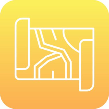 Modern yapı simgesinin vektör illüstrasyonu