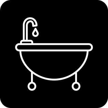 Duş simgesinin vektör illüstrasyonu