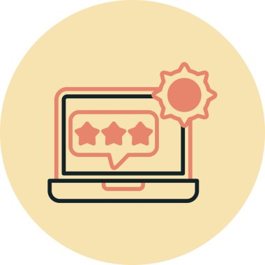 Müşteri denetimi düz vektör simgesi