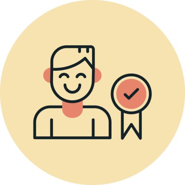 kullanıcı. Web simgesi basit illüstrasyon