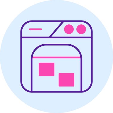 seo modern simgesinin vektör illüstrasyonu