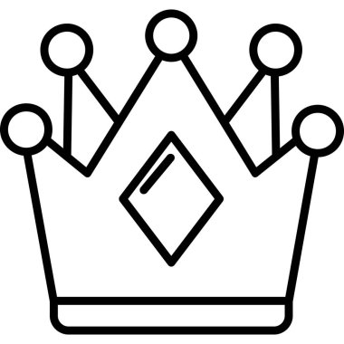 kral taç simgesi ana hatlarıyla