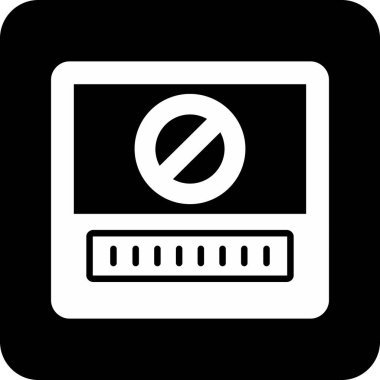 Bilgisayar simgesi yok, vektör illüstrasyonu