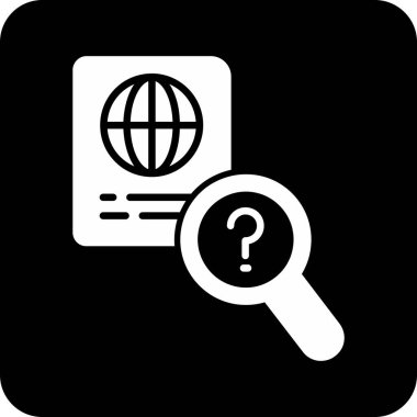 Arama simgesi vektör illüstrasyonu